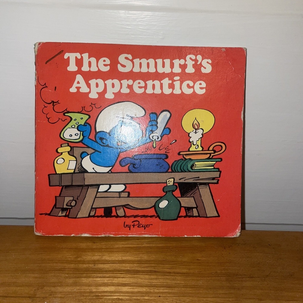 Vtg SMURF Mini Book THE SMURF'S APPRENTICE By Peyo‎ 1982 Random House